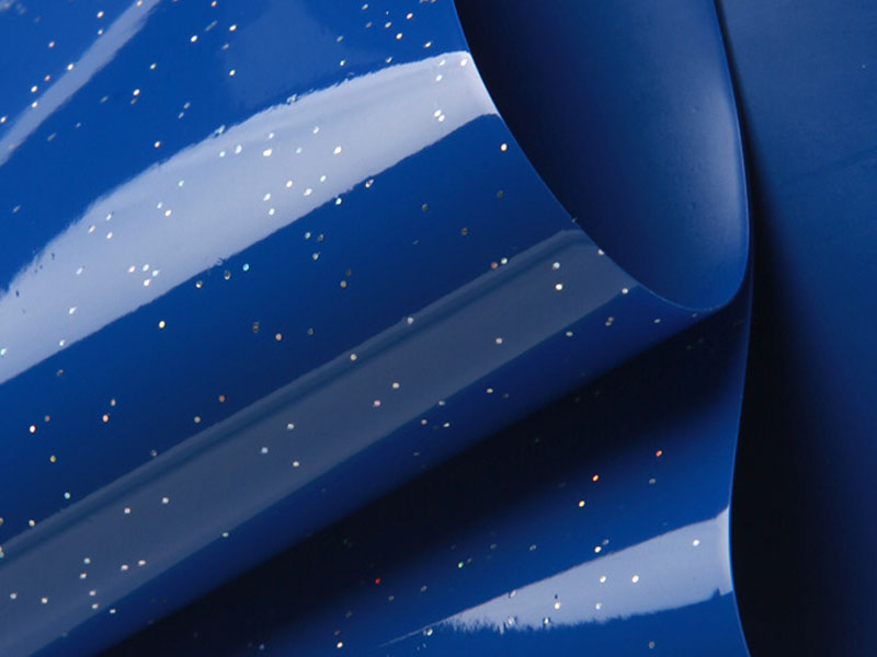 Синяя ПВХ-пленка для потолка-17